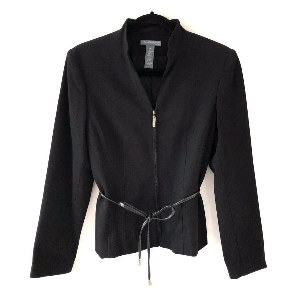 Hillard & Hanson Petite Classic Elegant Career Blazer Size 10P (Fits S/M)